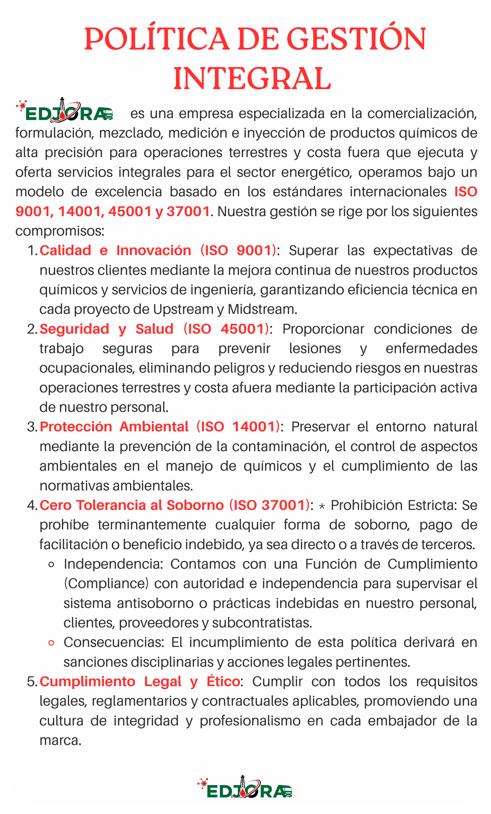 Política de Gestión Integral